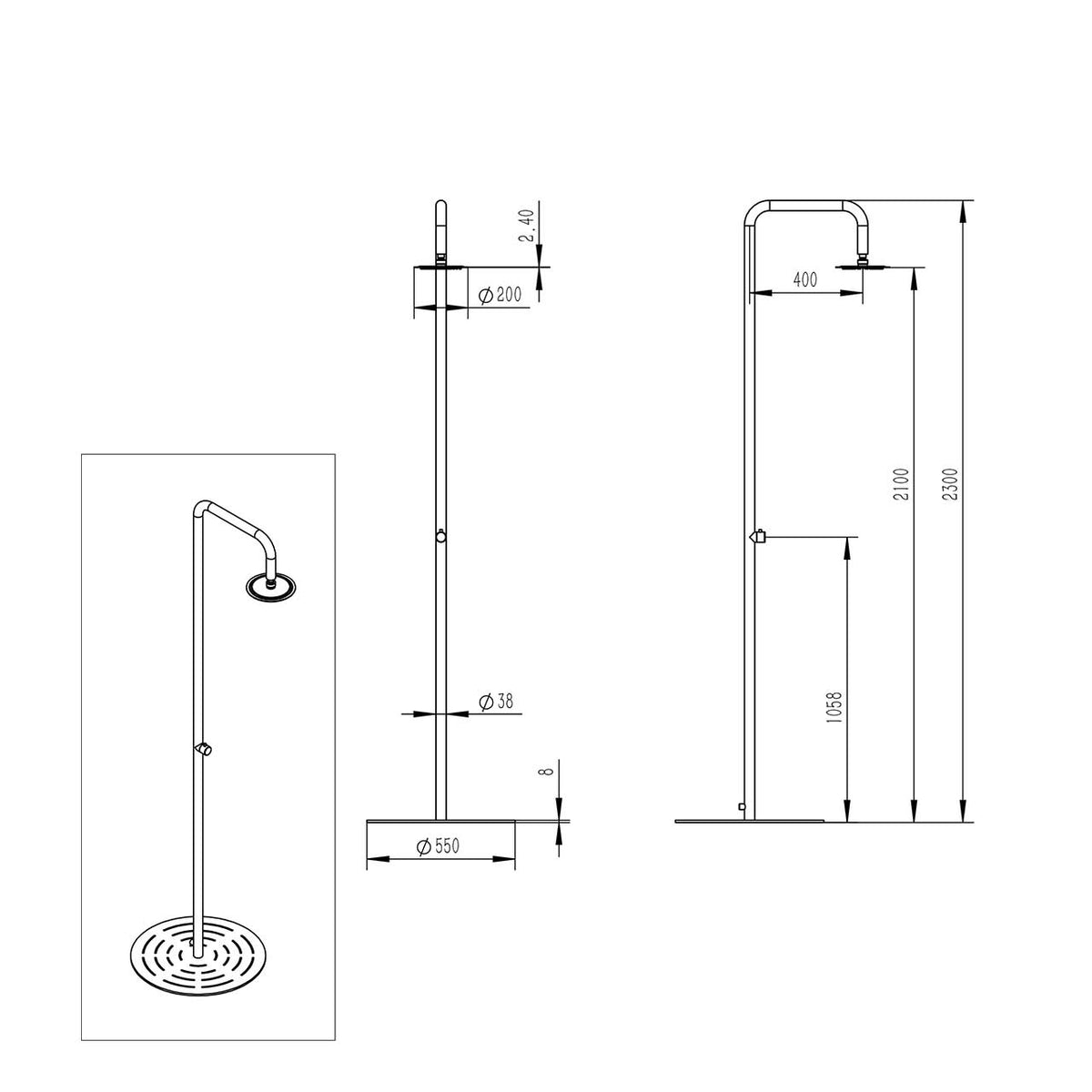 DOCCIA-SIMIUS-INOX