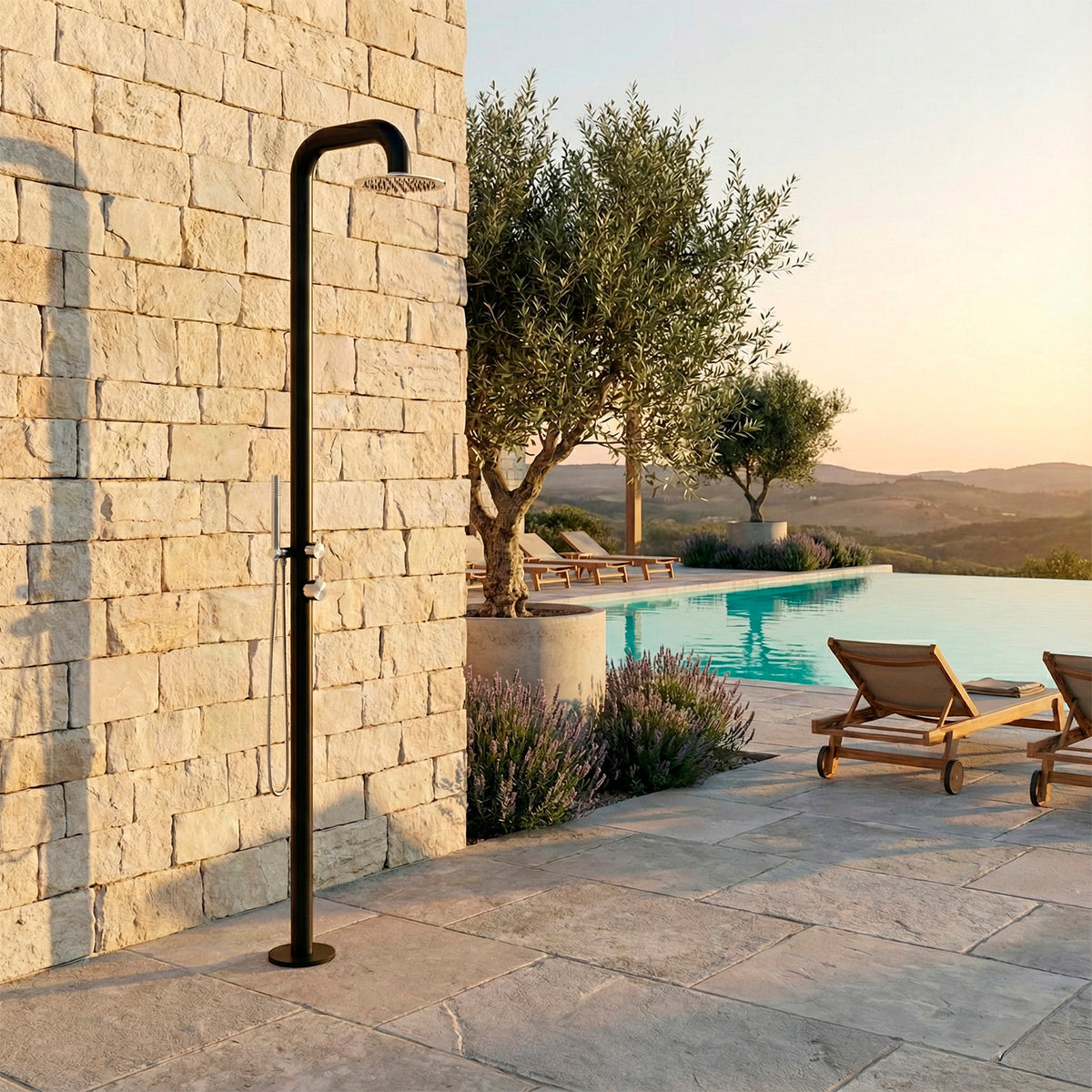 DOCCIA-PULA-DUO-NERA-INOX