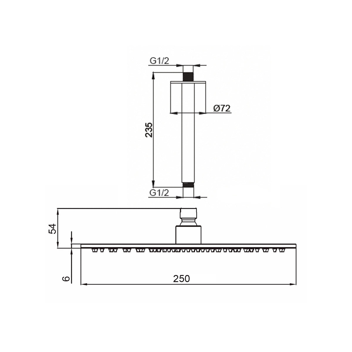 KIT-SOFFITTO-SOFFIONE-LEVANTE-LUNGO-25-NERO