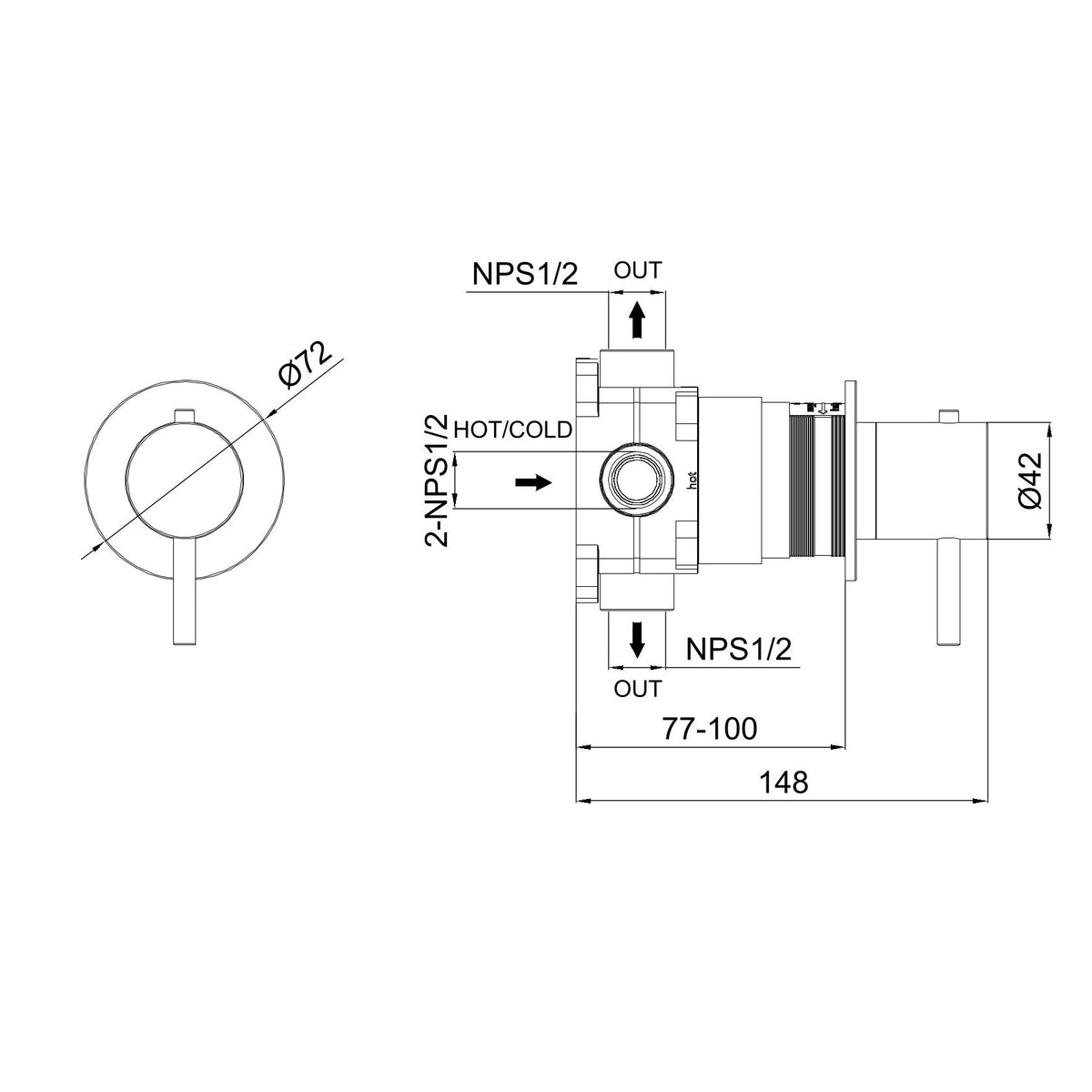 MISCELATORE-MURO-LEVANTE-TERMOSTATICO-ORO-ROSA