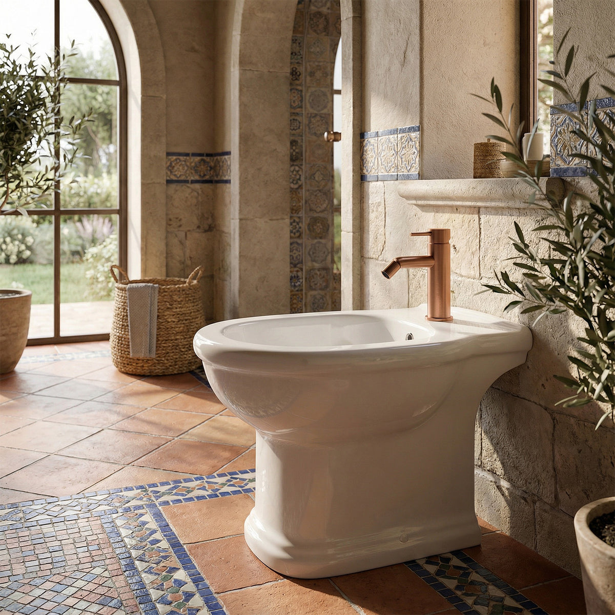 RUBINETTO-BIDET-LEVANTE-ORO-ROSA