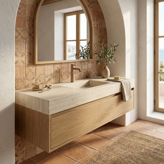 RUBINETTO-LAVABO-LEVANTE-ALTO-ORO-ROSA